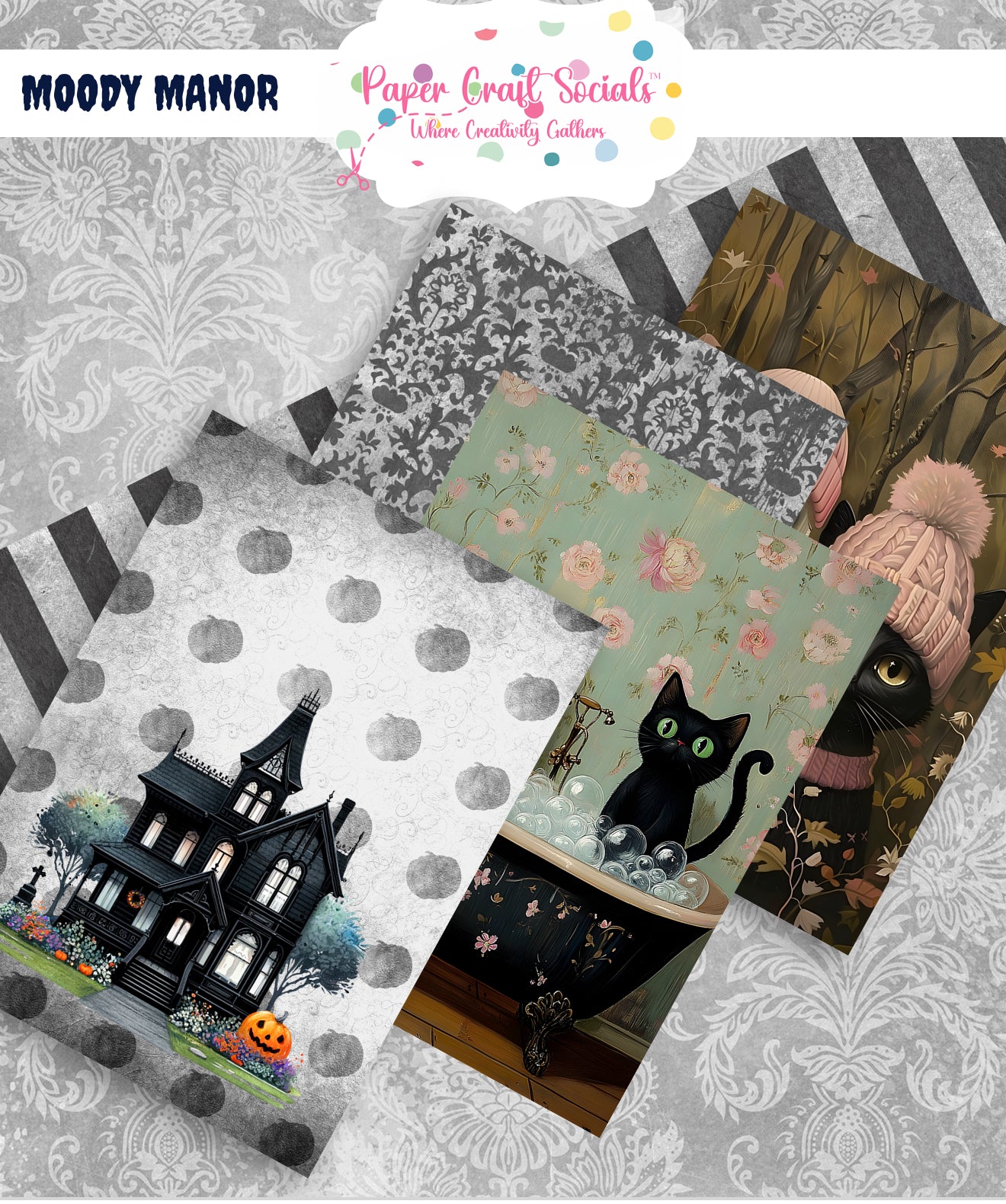 Moody Manor Hidden Tag Folio